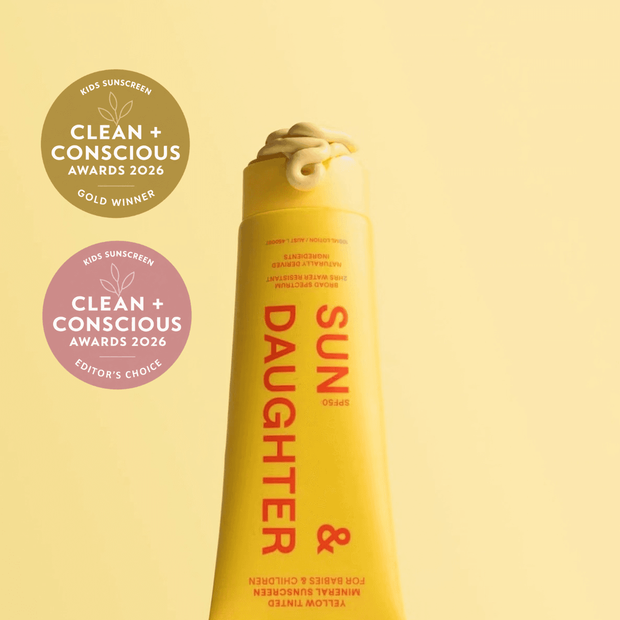 Sun and Daughter Yellow Mineral Sunscreen