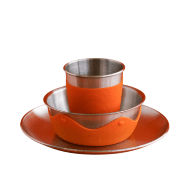 Mindful Mealtime Stainless Steel Dinnerware