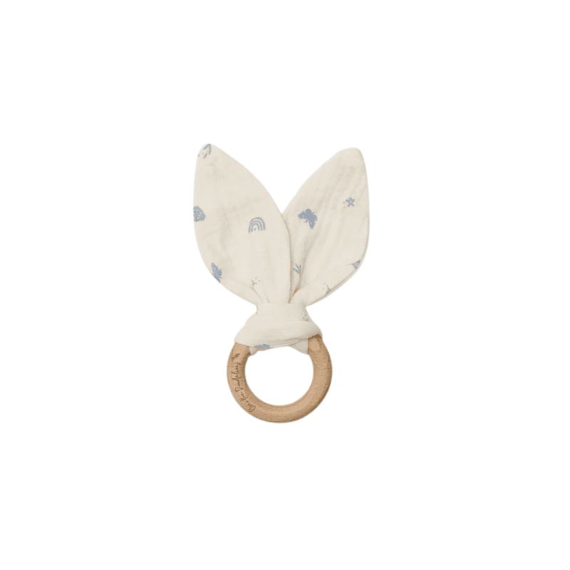 Over The Dandelions Organic Muslin Bunny Ears Teether
