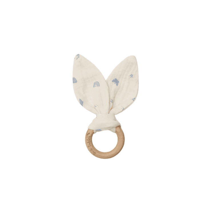 Over The Dandelions Organic Muslin Bunny Ears Teether